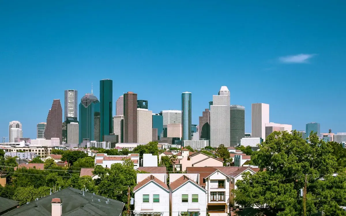 Houston skyline.