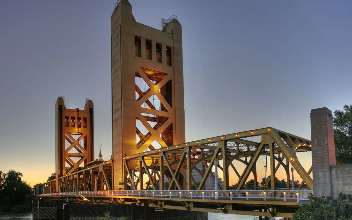 Tower Bridge over the Sacramento River.