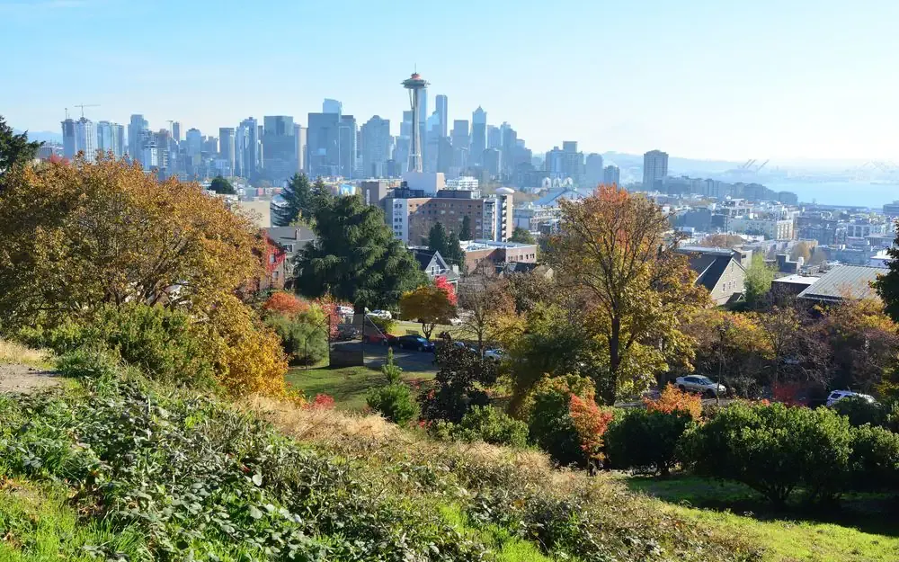 Seattle skyline with the Space Needle.