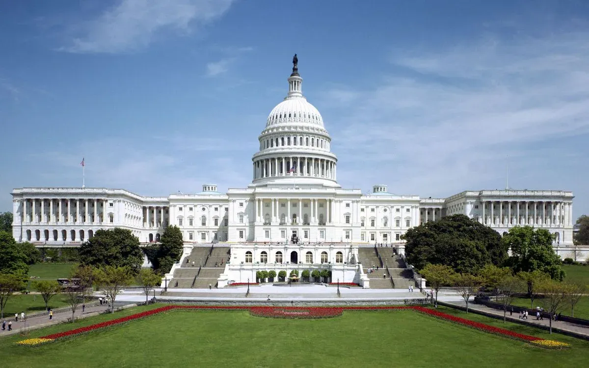 United States Capitol west front.