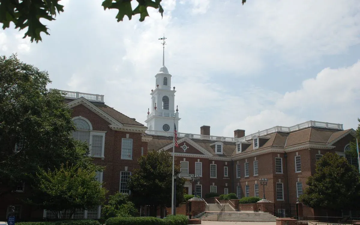 Legislative Hall in Dover.