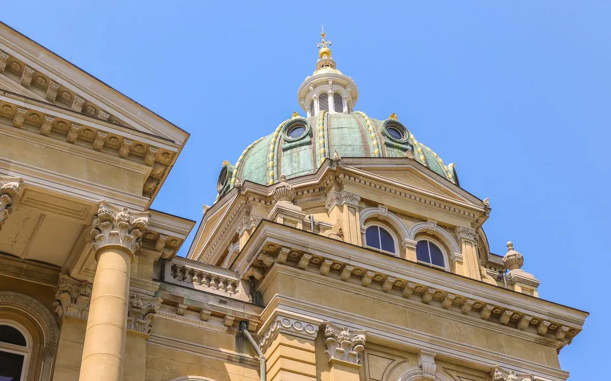 Iowa State Capitol in Des Moines.