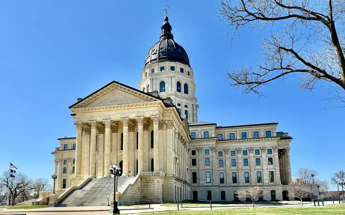 Kansas State Capitol in Topeka.