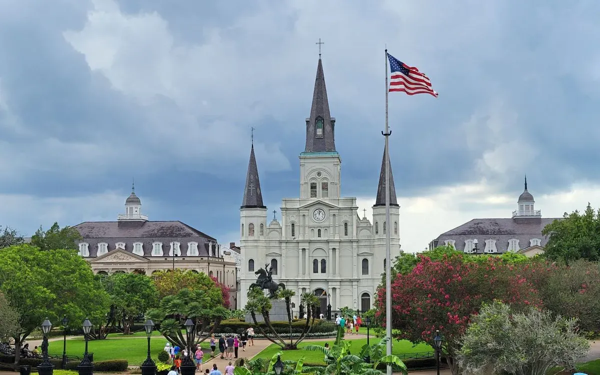St. Louis Cathedral on Jackson Square, New Orleans.