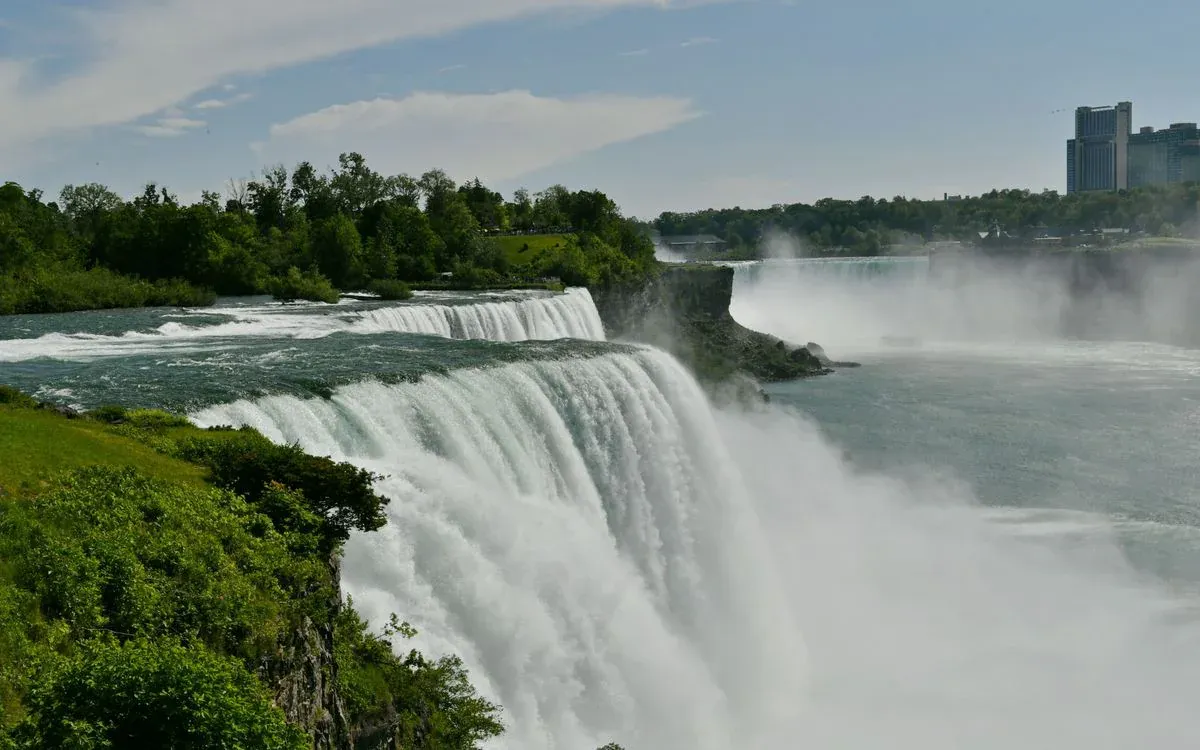 Niagara Falls from the American side.