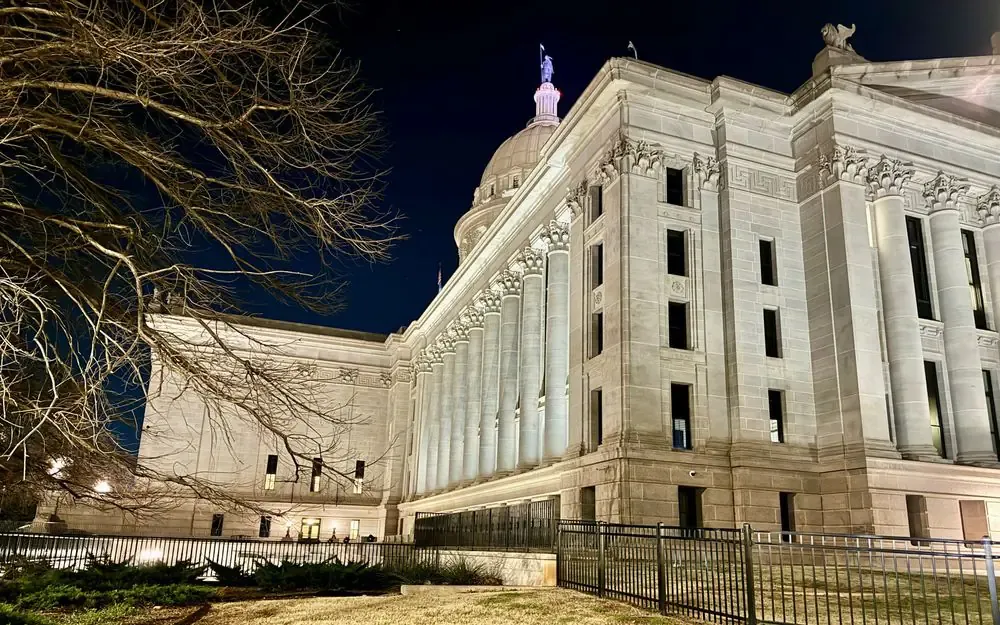 Oklahoma State Capitol in Oklahoma City.