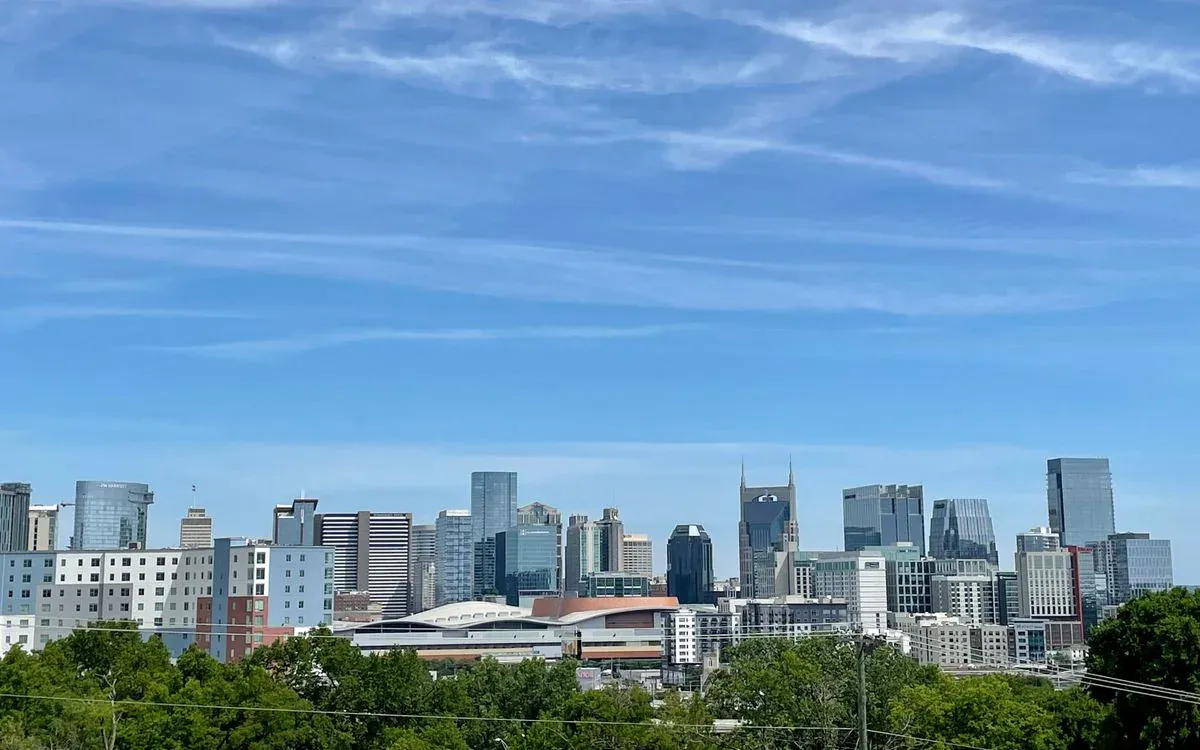 Nashville skyline with the AT&T Building.