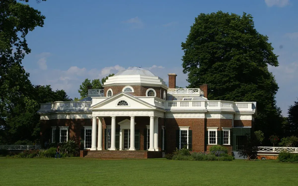 Monticello near Charlottesville.