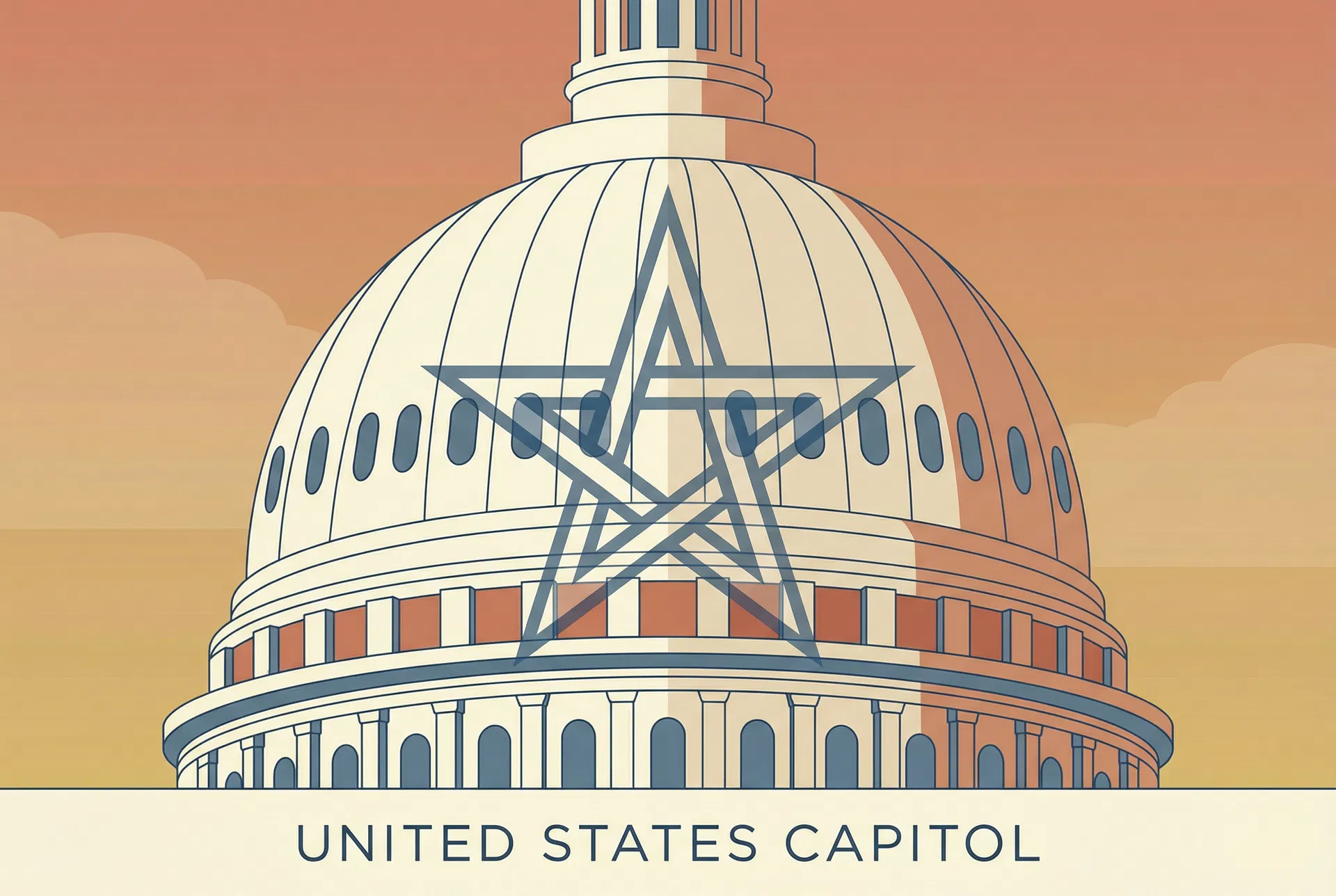 Institutional civic architecture representing federal-benefit context and structured planning for military families