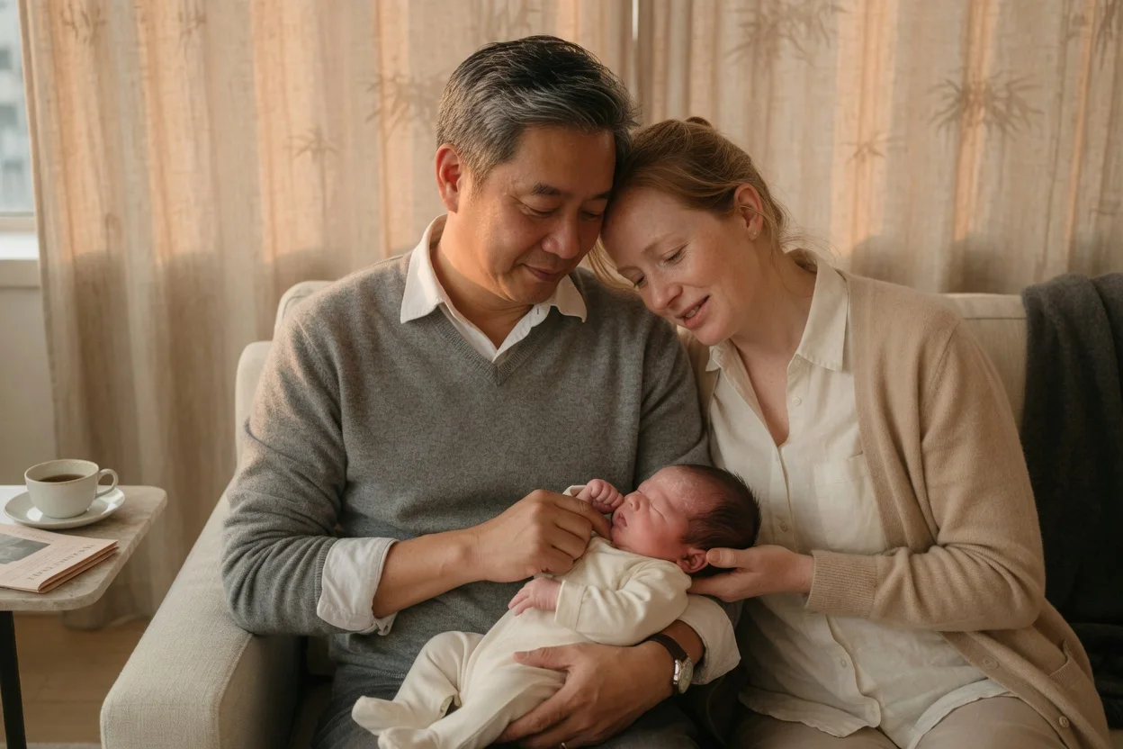 父亲与新生儿